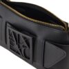 Borsa Armani Exchange a spalla color block con maxi-logo