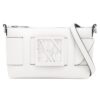 Borsa Armani Exchange a spalla color block con maxi-logo