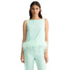 Top Liu Jo con piume