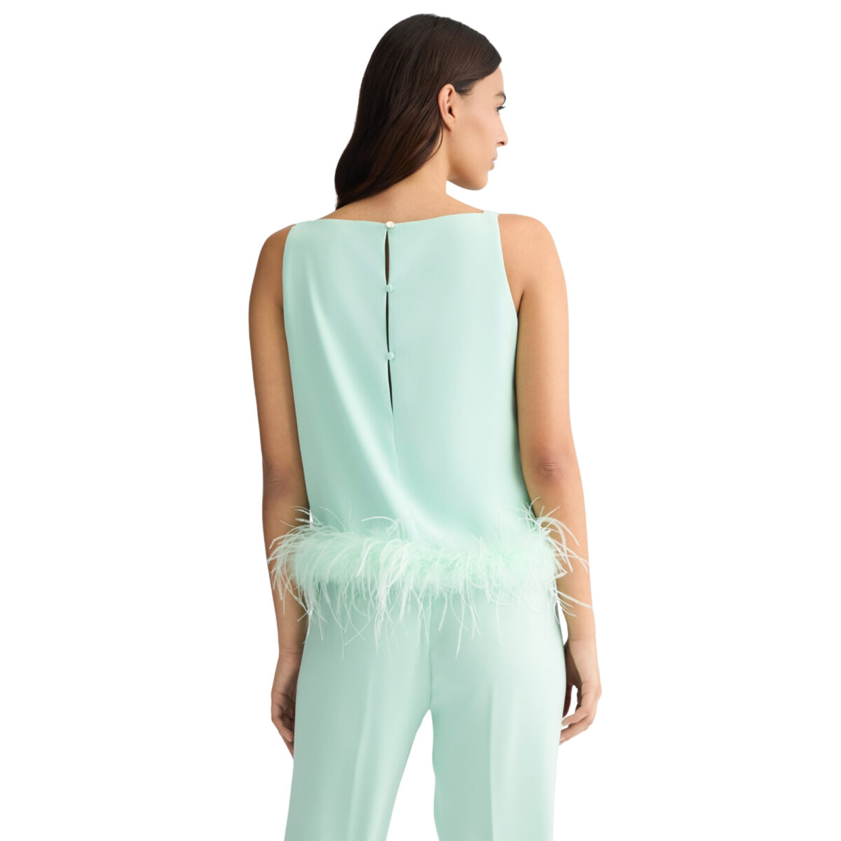 Top Liu Jo con piume