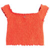 Top Tommy Jeans crop slim fit con motivo a nido d'ape