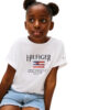 T-shirt Tommy Hilfiger junior relaxed fit con paillettes