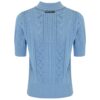 Polo Roy Roger's crochet in cotone con perline