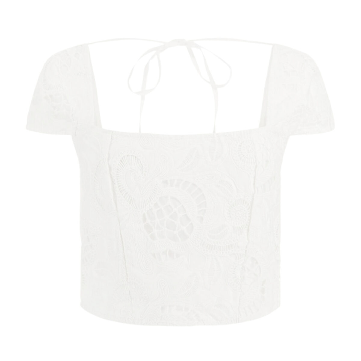 Top Guess corsetto con ricami