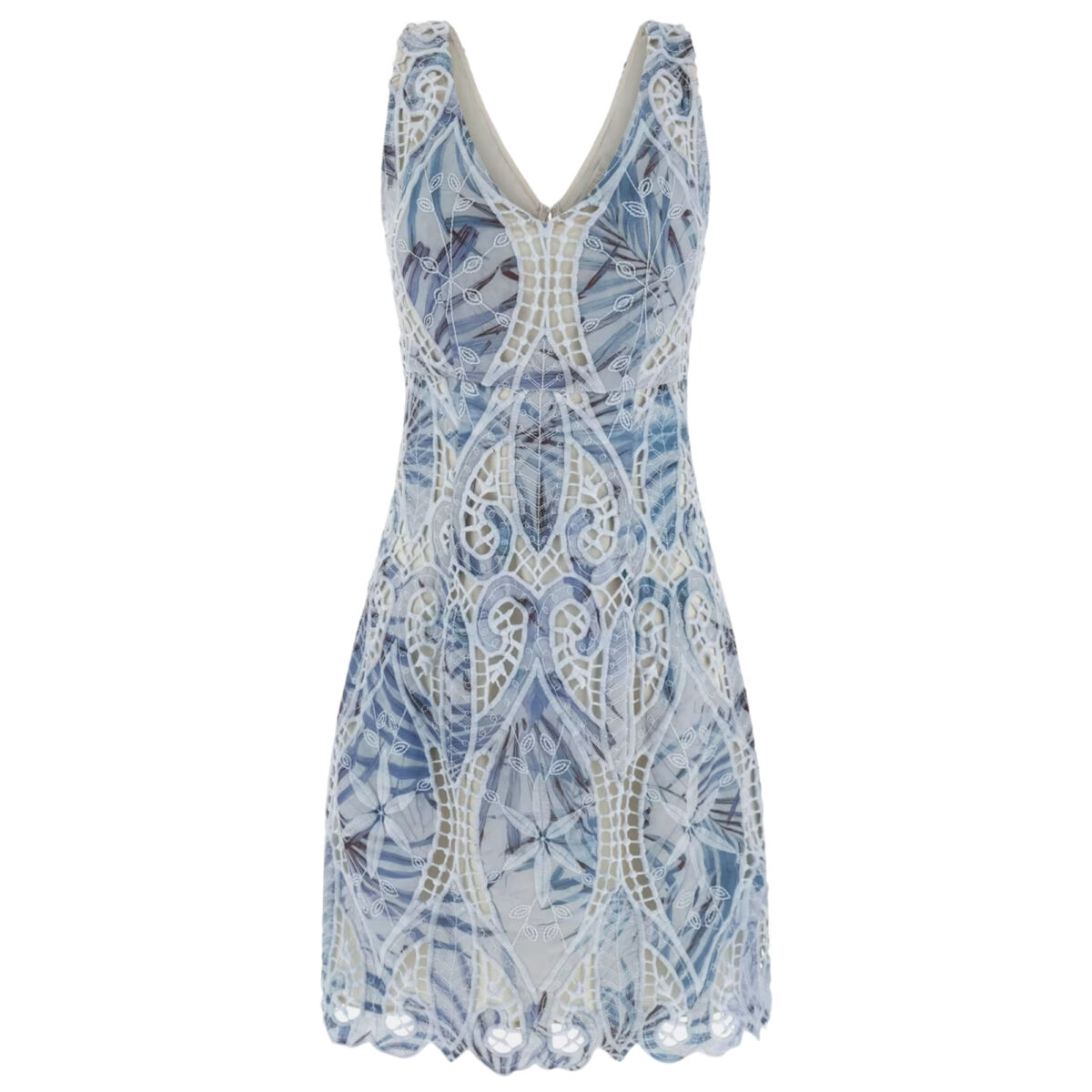 Mini vestito Guess fit and flare in pizzo