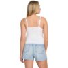 Canotta Guess cropped con strass