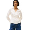 Blusa Tommy Hilfiger scaldacuore relaxed fit in misto lino