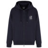 Felpa Armani Exchange con cappuccio e logo