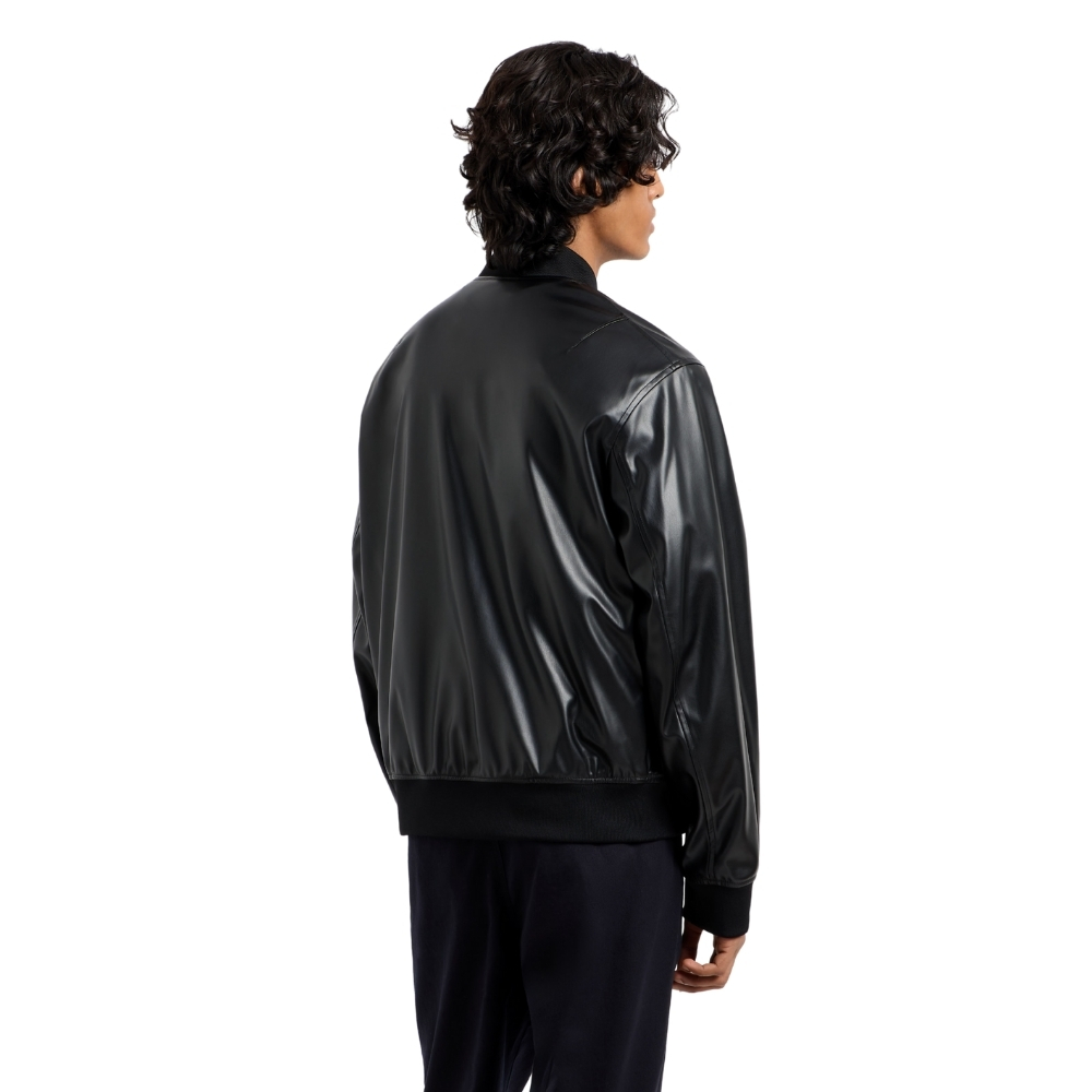 Giacca Armani Exchange in ecopelle lucida