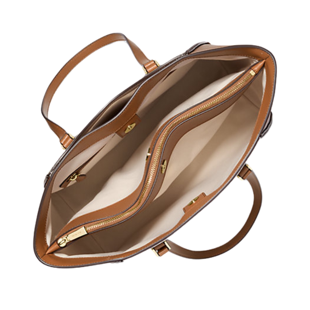 Borsa Michael Kors tote Taryn grande in pelle con logo