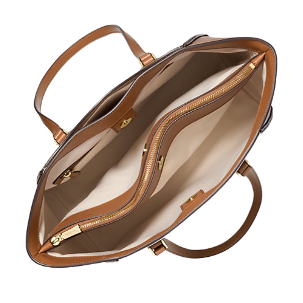 Borsa Michael Kors tote Taryn grande in pelle con logo