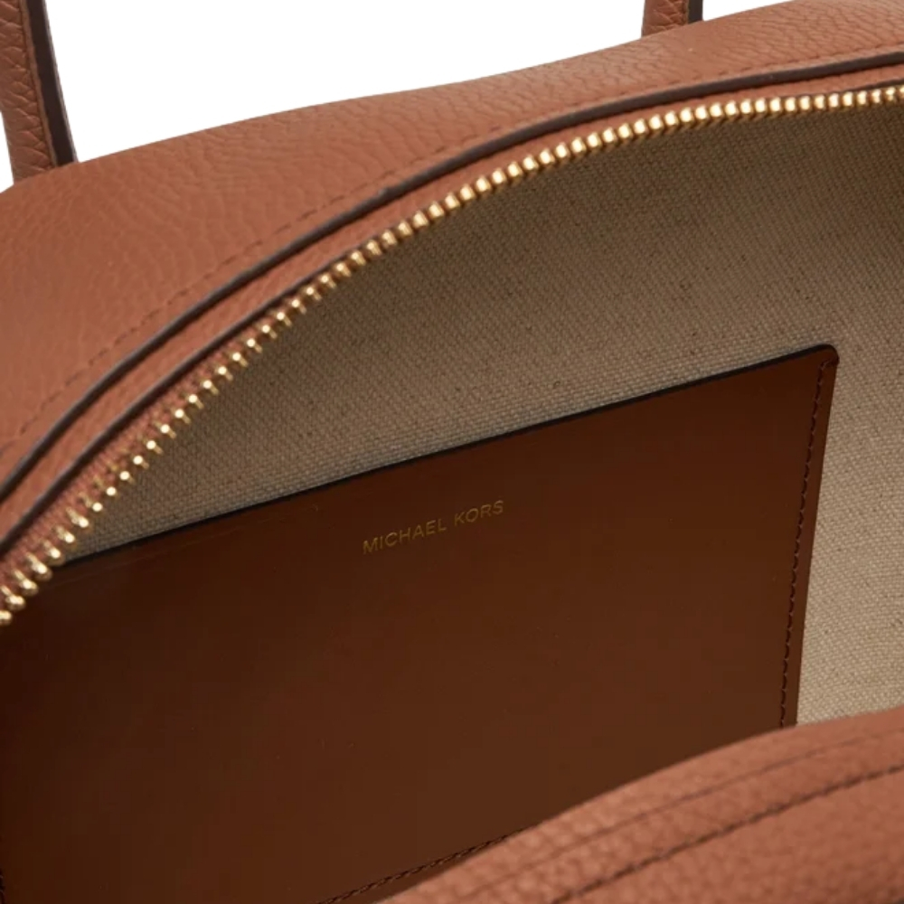 Borsa a mano Michael Kors Ashton media in pelle martellata