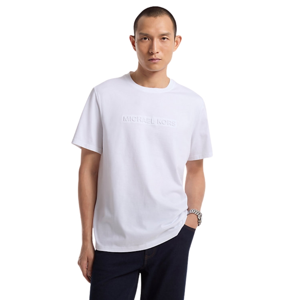T-shirt Michael Kors in cotone con logo in rilievo