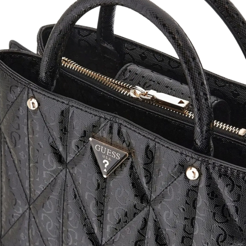 Borsa Guess aldina satchel con logo