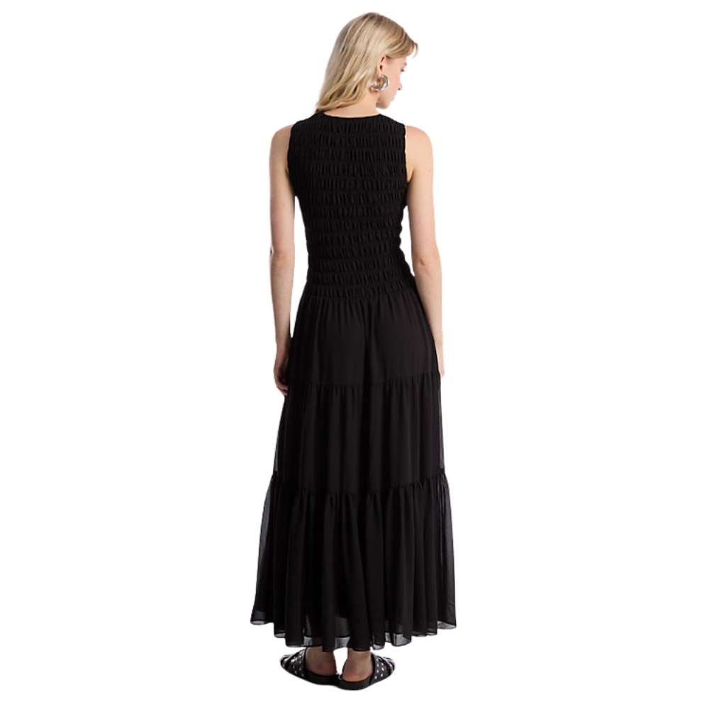 Abito Michael Kors a canotta in georgette con punto smock