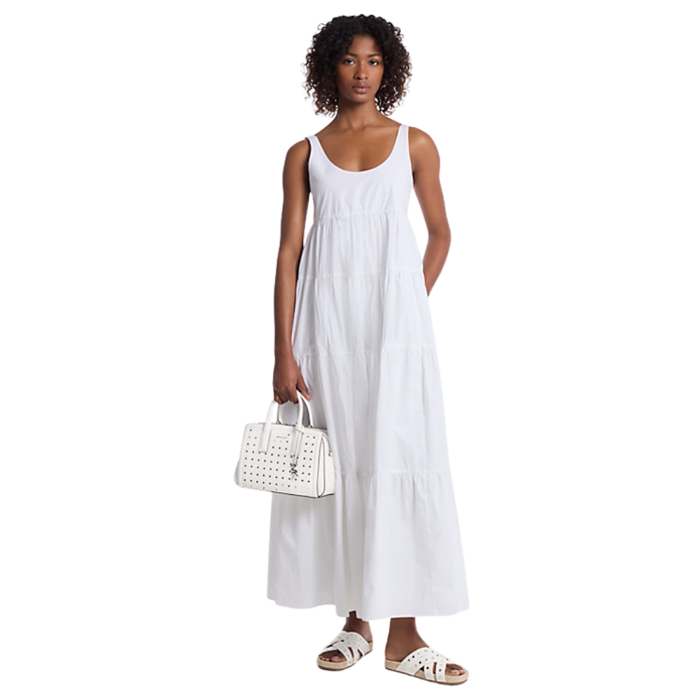 Abito Michael Kors a balze in cotone stretch