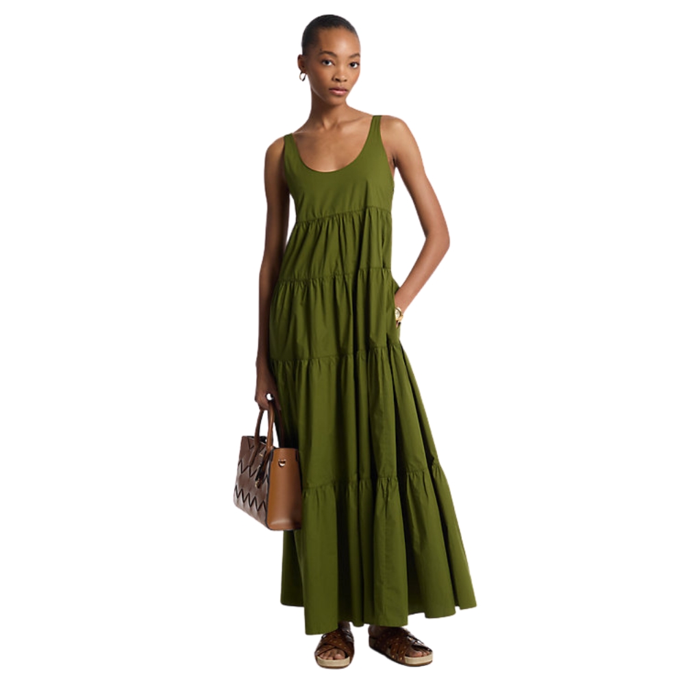 Abito Michael Kors a balze in cotone stretch