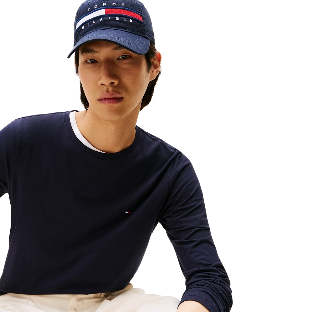 T-shirt Tommy Hilfiger slim fit a maniche lunghe