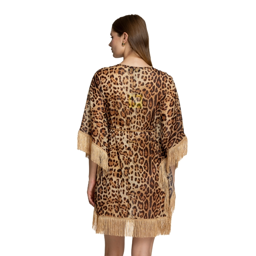 Caftano 4giveness con frange leo soul