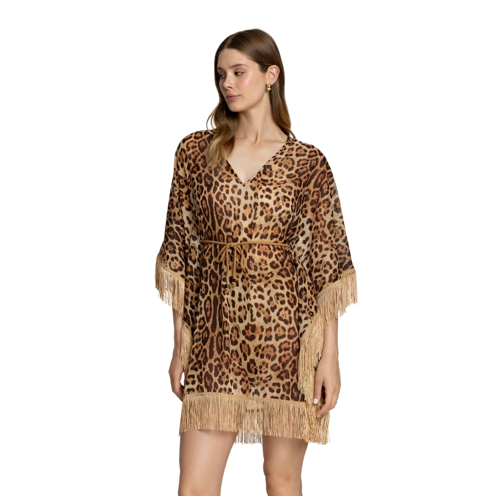 Caftano 4giveness con frange leo soul