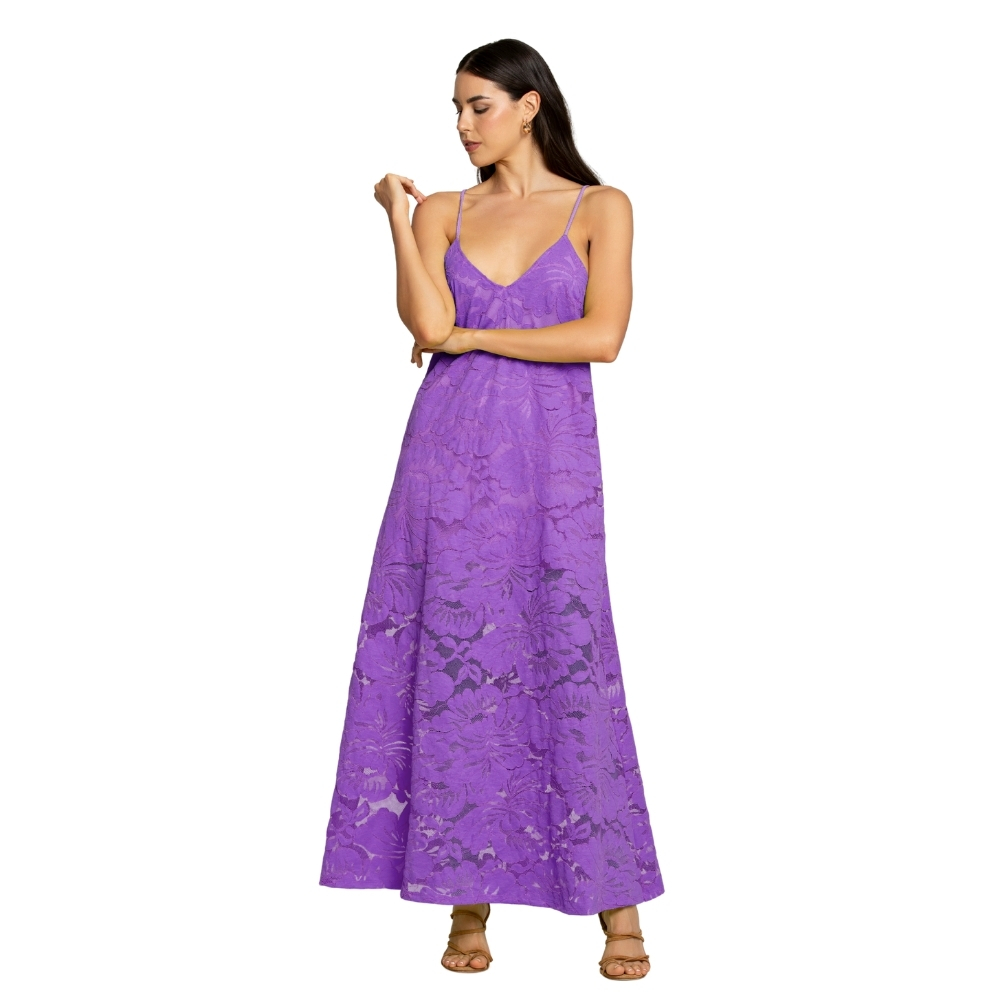 Abito 4giveness incrocio schiena blossom lace