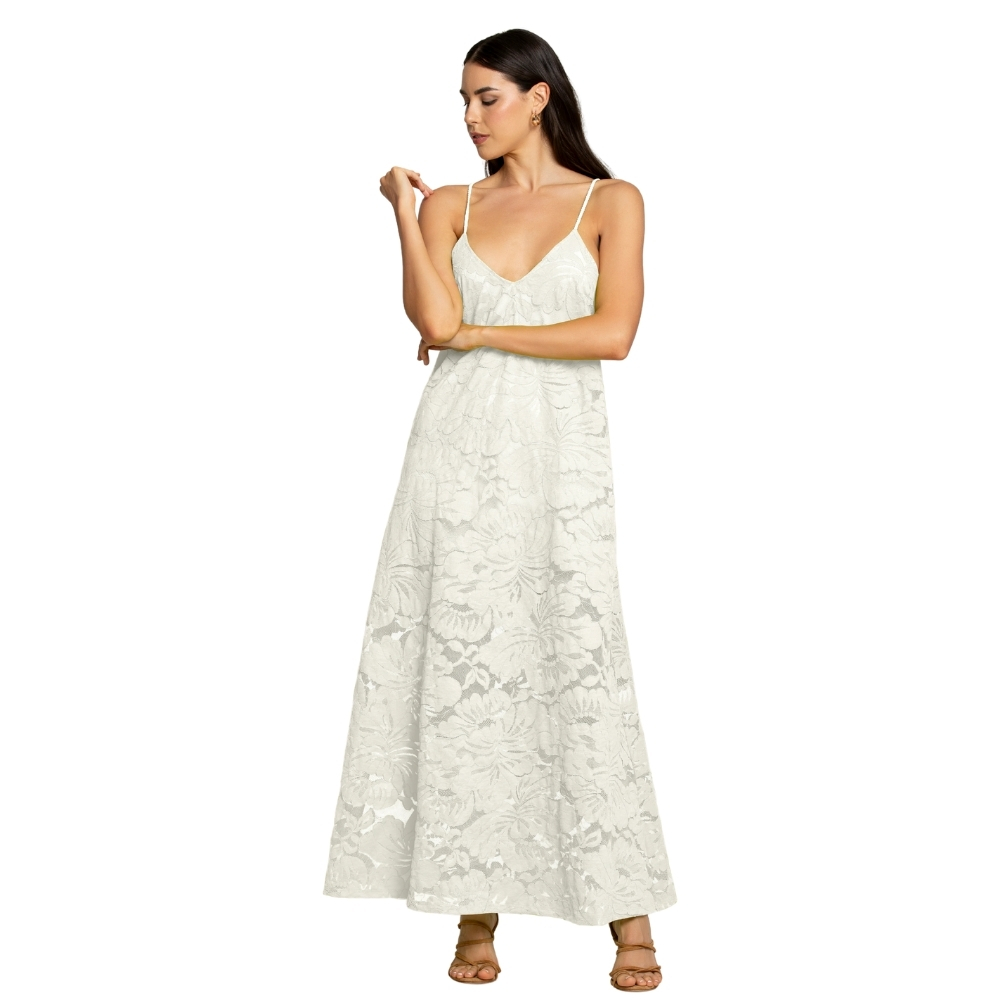 Abito 4giveness incrocio schiena blossom lace