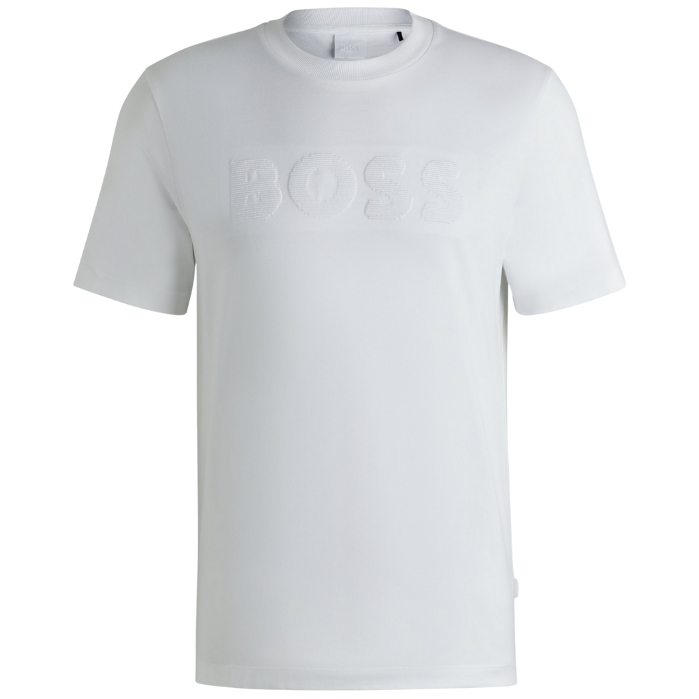 T-shirt Hugo Boss in jersey di cotone con grafica con logo