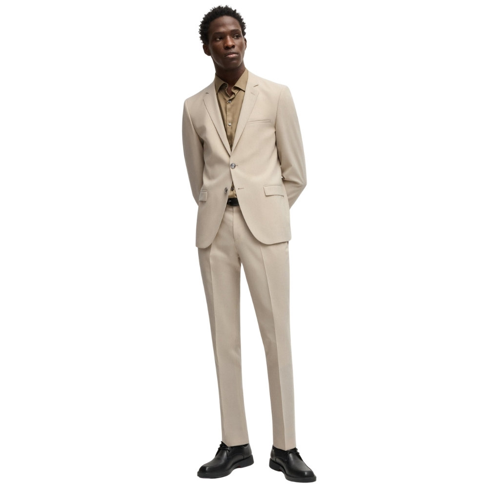 Completo Hugo Boss extra slim fit in misto lana mèlange