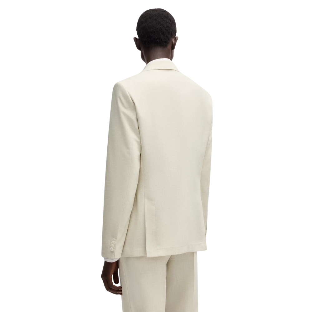 Giacca Hugo Boss slim fit in misto lana a motivi