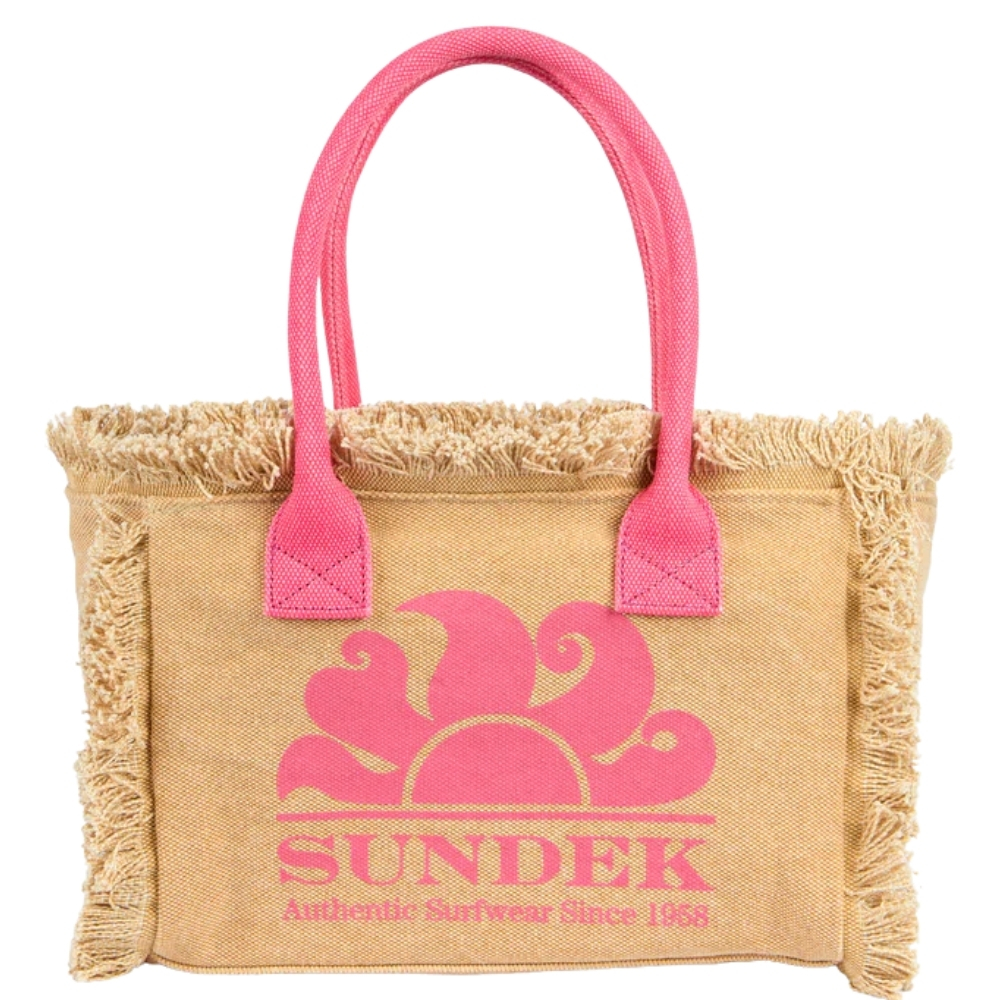 Tote bag Sundek con effetto stone washed