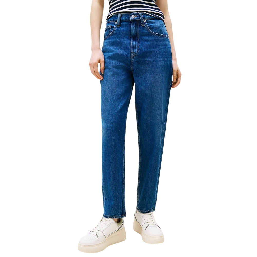 Jeans mom fit Tommy Jeans affusolati a vita altissima