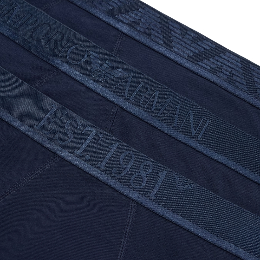 Pack 3 boxer in jersey organico shiny logoband asv