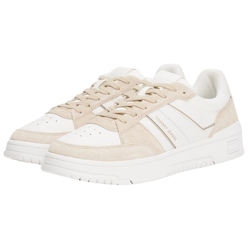 Sneakers Tommy Jeans in camoscio con mix di texture