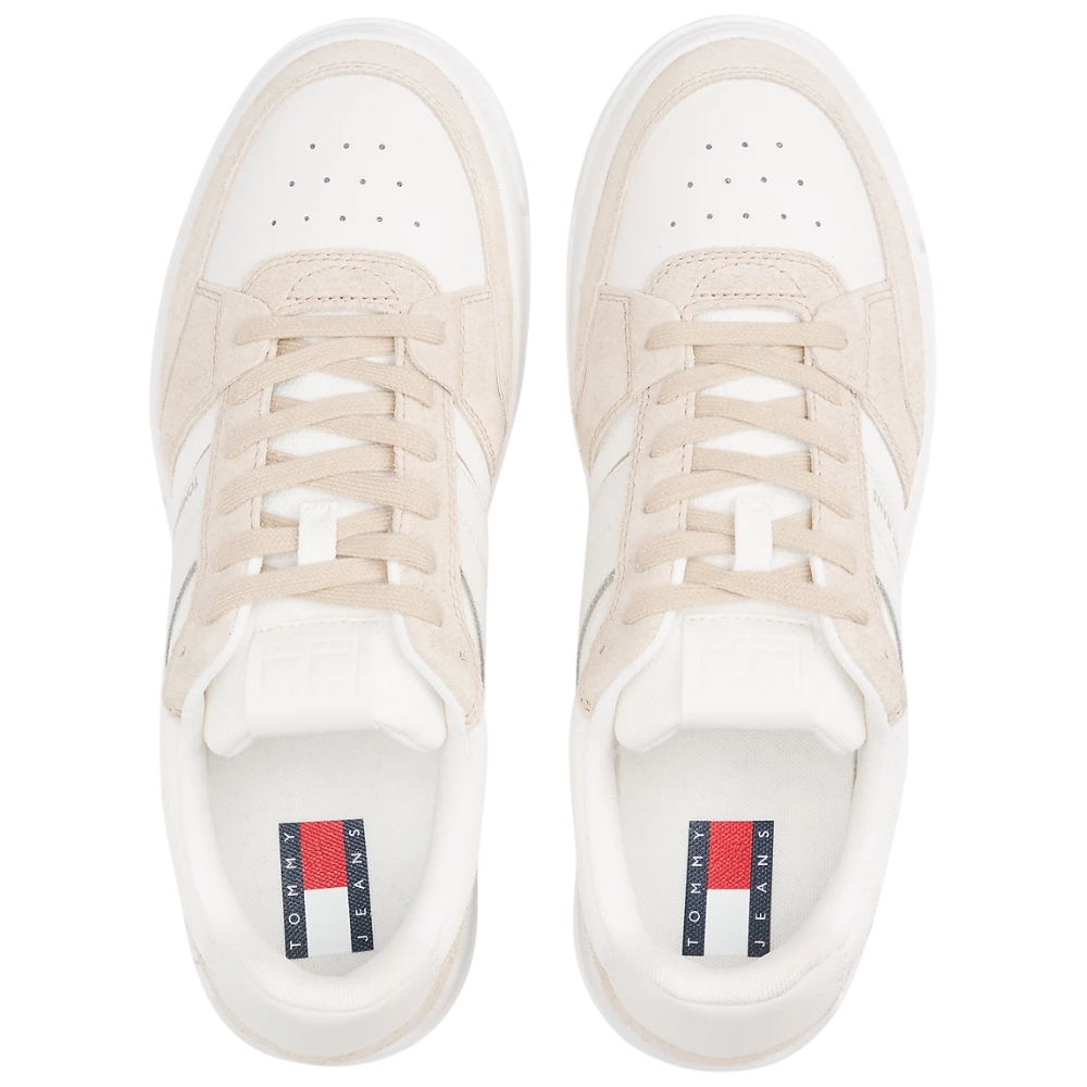 Sneakers Tommy Jeans in camoscio con mix di texture