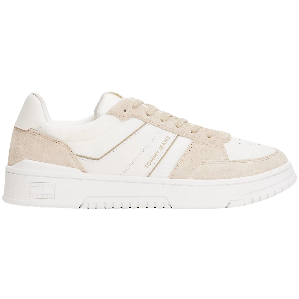 Sneakers Tommy Jeans in camoscio con mix di texture