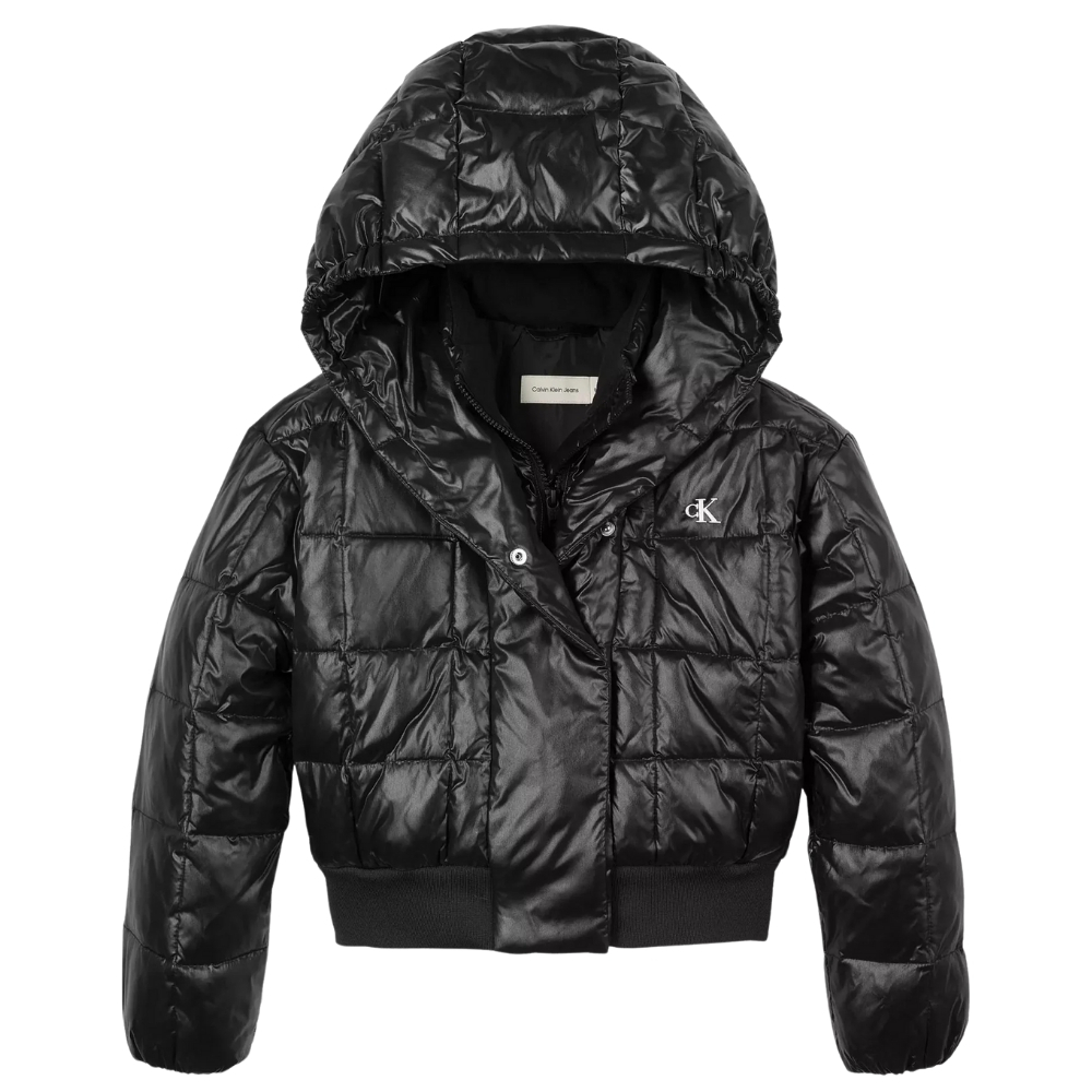 Piumino Calvin Klein junior lucido in nylon