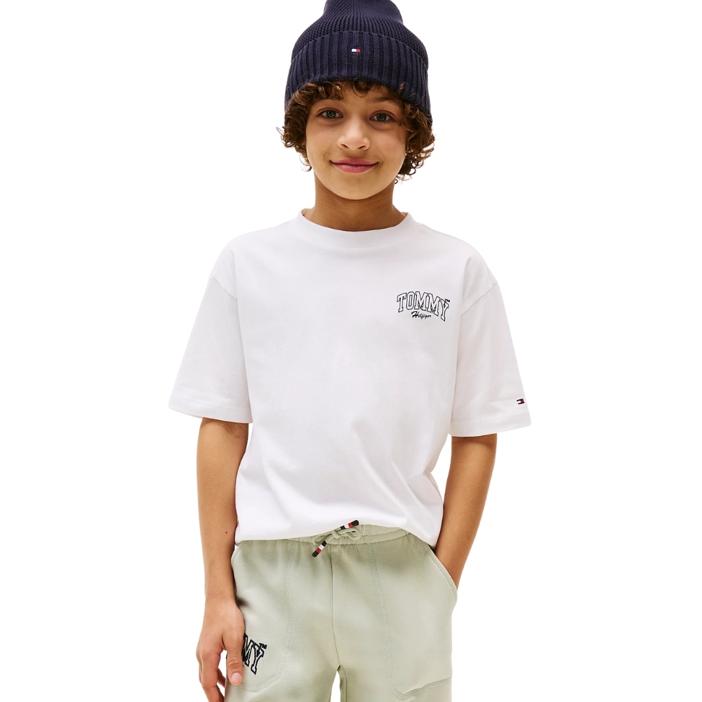 T-shirt Tommy Hilfiger junior Varsity con grafica sul retro