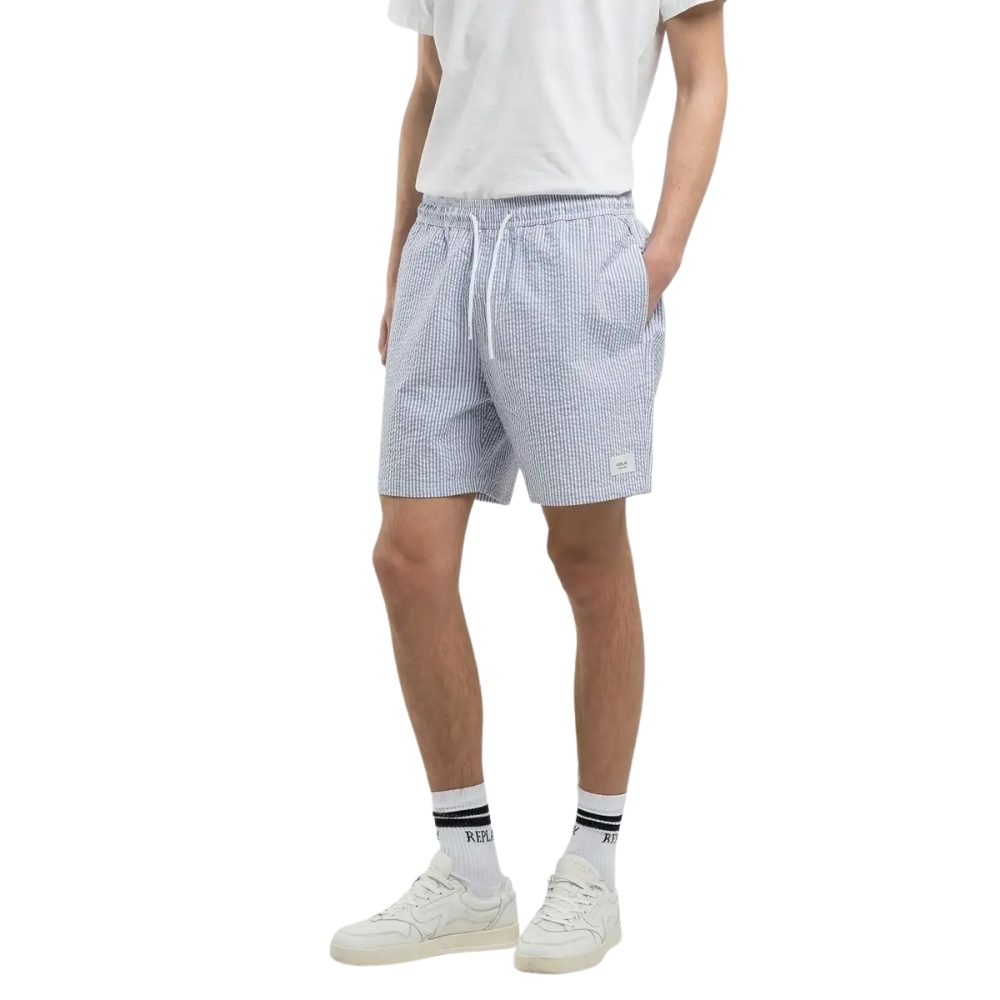 Boxer da mare Replay a righe