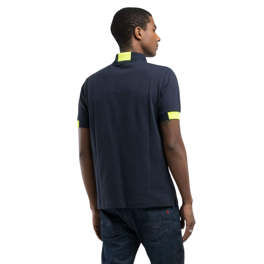 Polo Replay regular fit con inserti