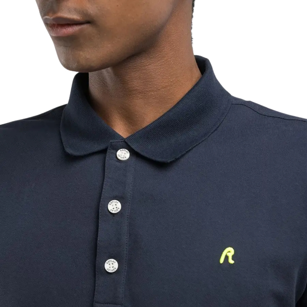 Polo Replay regular fit con inserti
