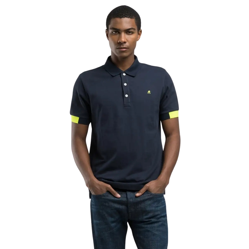 Polo Replay regular fit con inserti