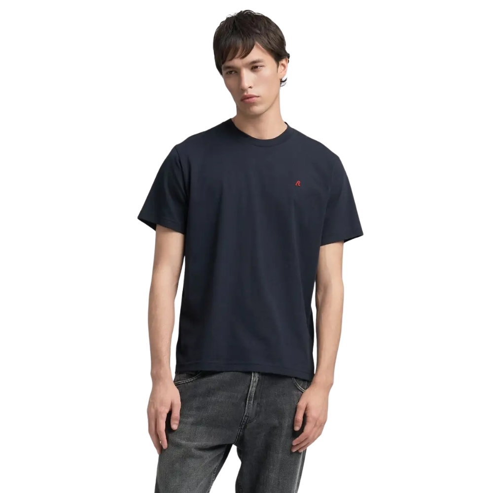 T-shirt Replay in jersey con ricamo R