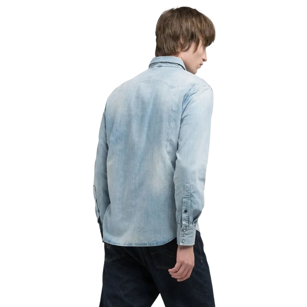 Camicia Replay western con ricamo R