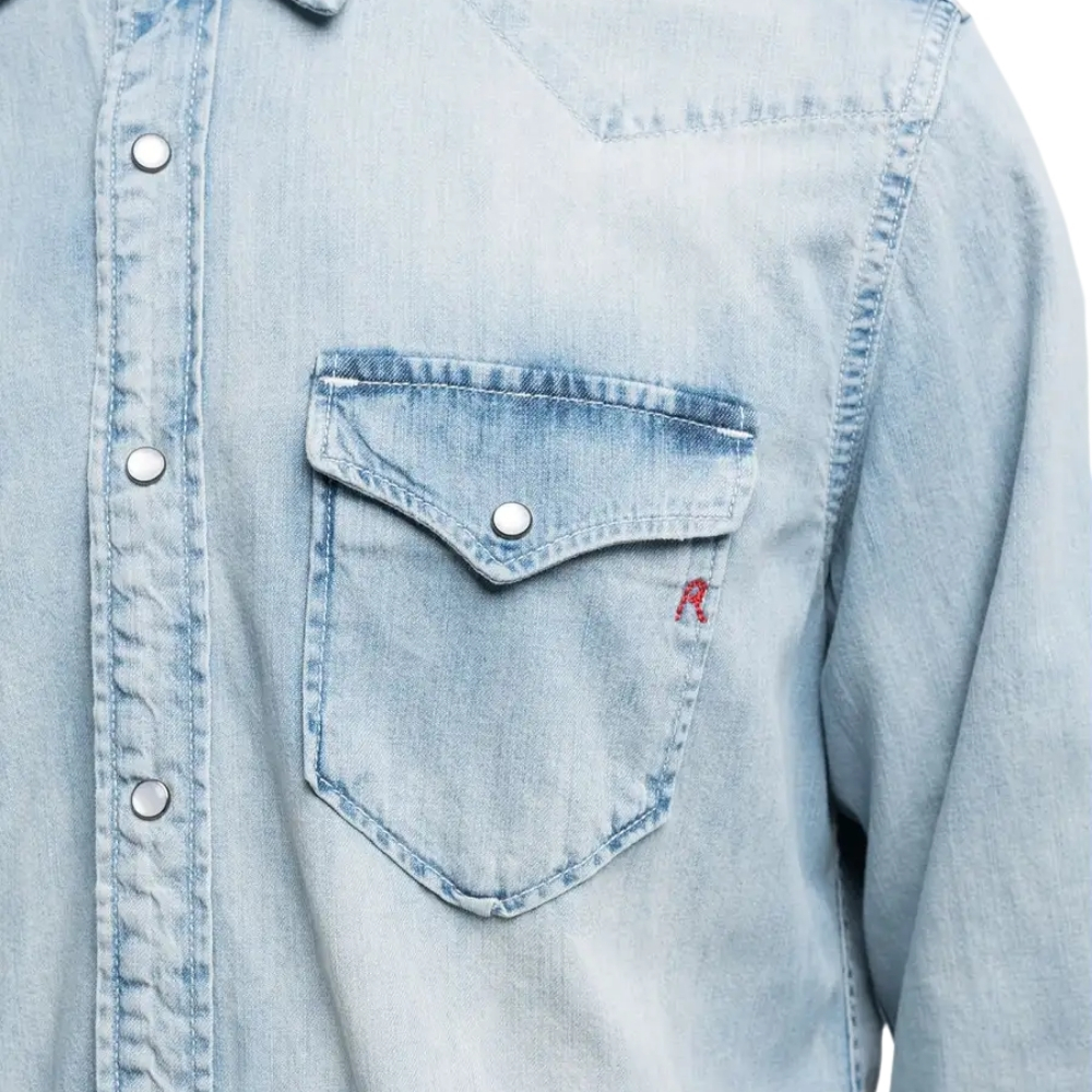 Camicia Replay western con ricamo R