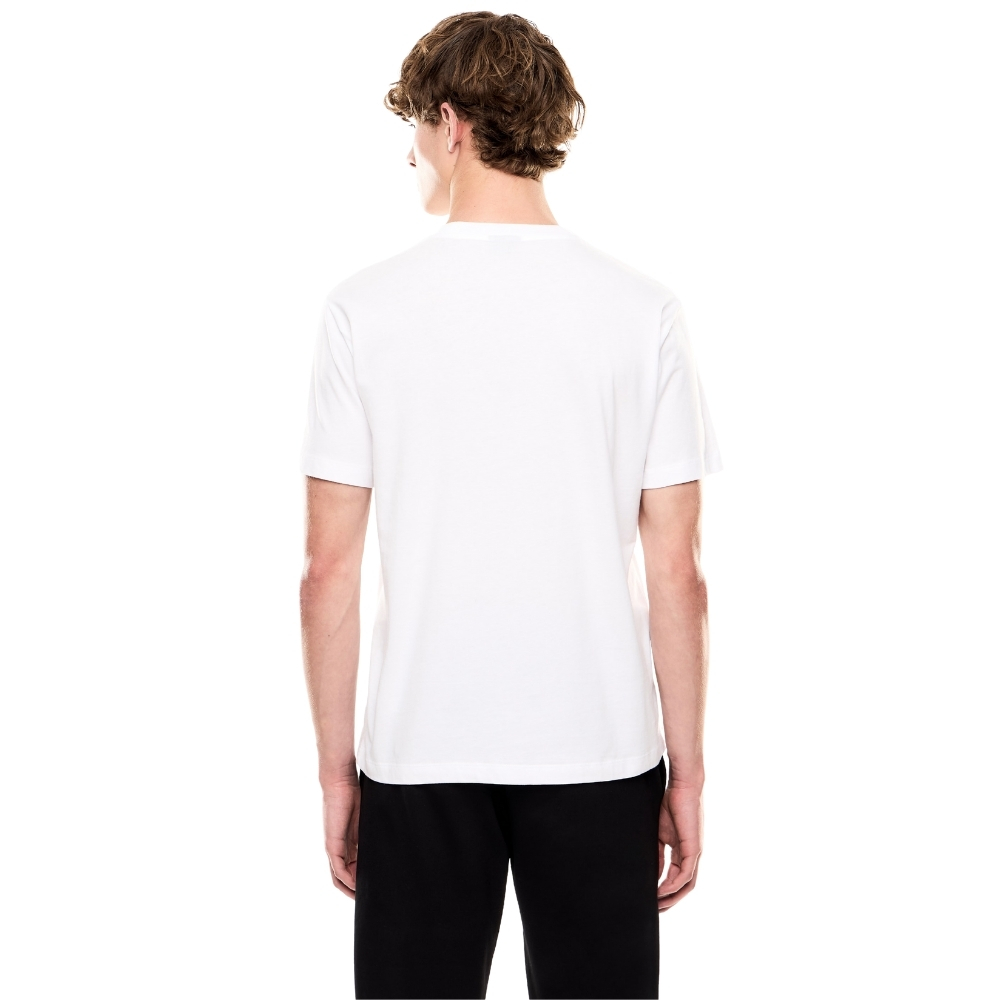 T-shirt EA7 logo series in cotone con maxi logo