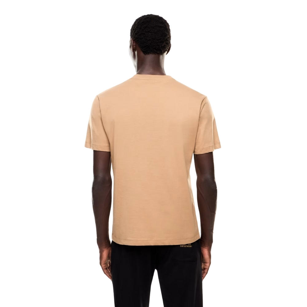 T-shirt EA7 logo series in cotone con maxi logo