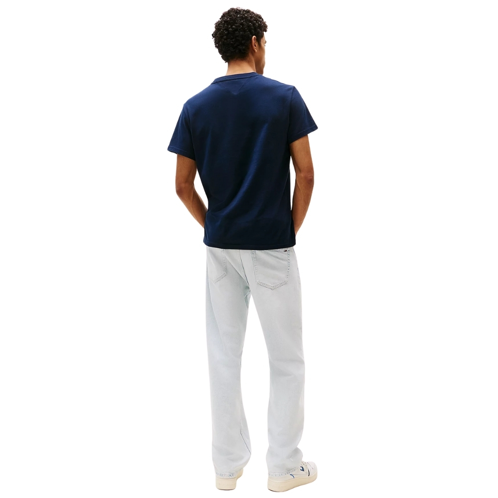 T-shirt Tommy Jeans slim fit con logo tono su tono
