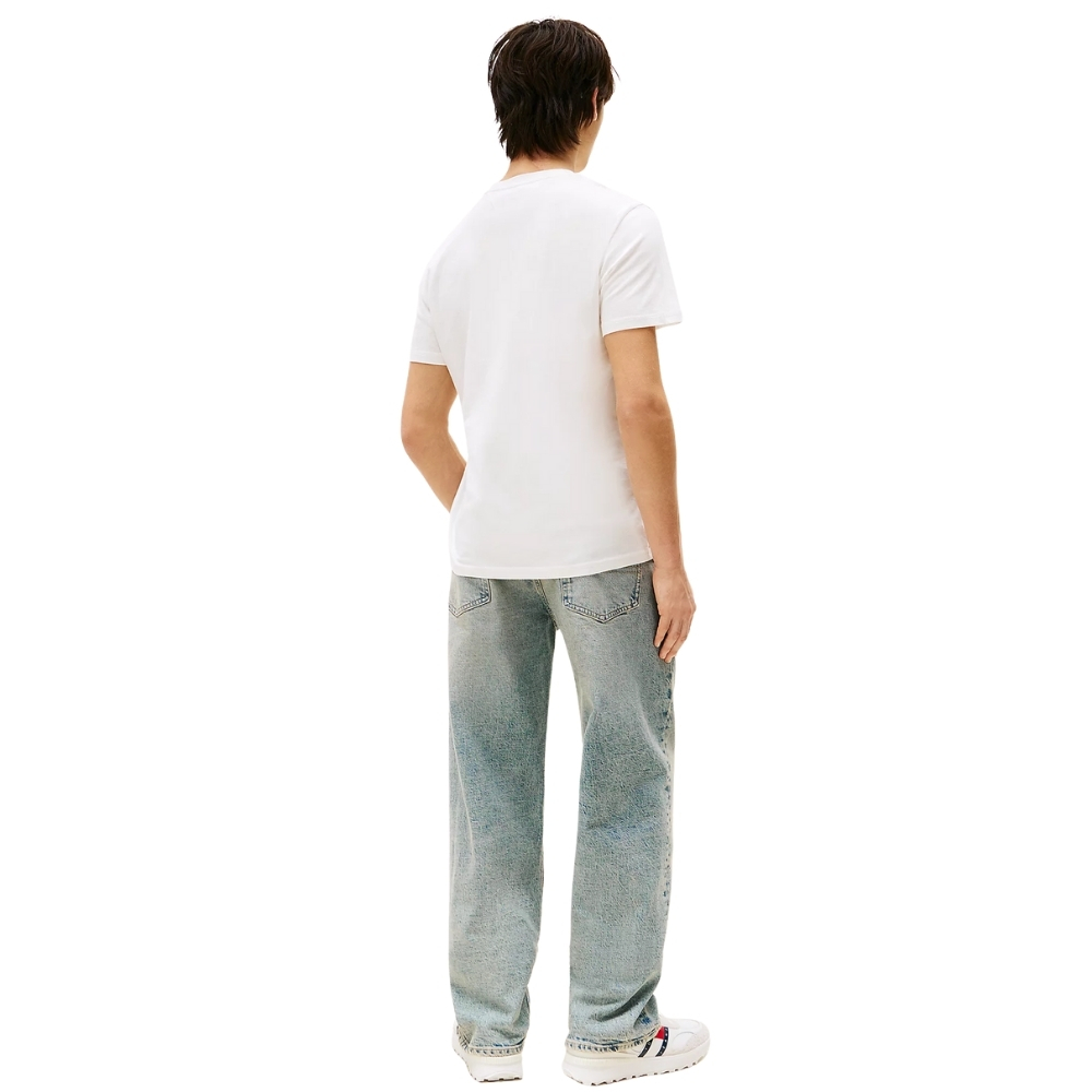 T-shirt Tommy Jeans slim fit con logo tono su tono