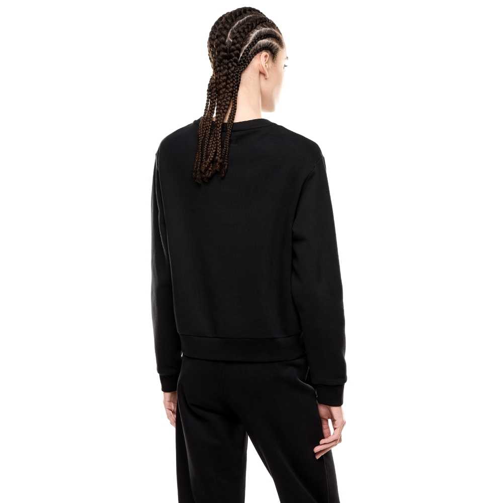 Felpa EA7 misto cotone con paillettes