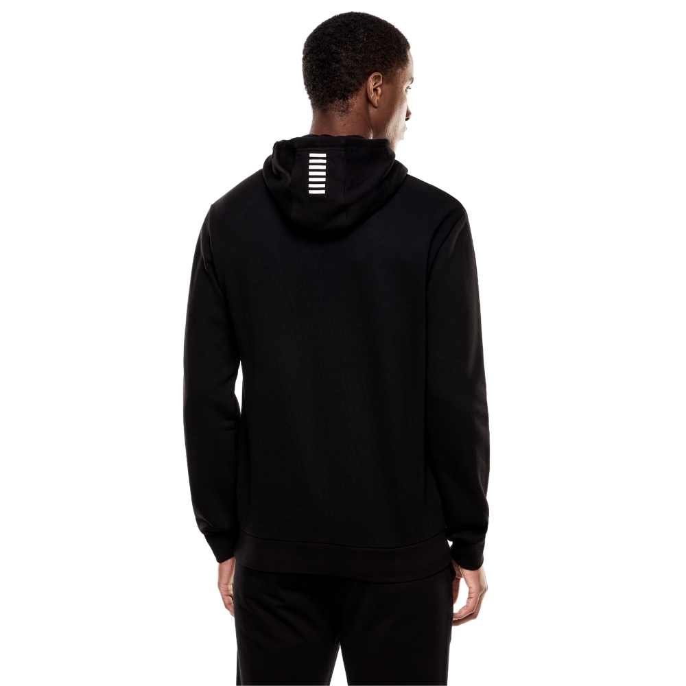 Felpa EA7 con cappuccio misto cotone